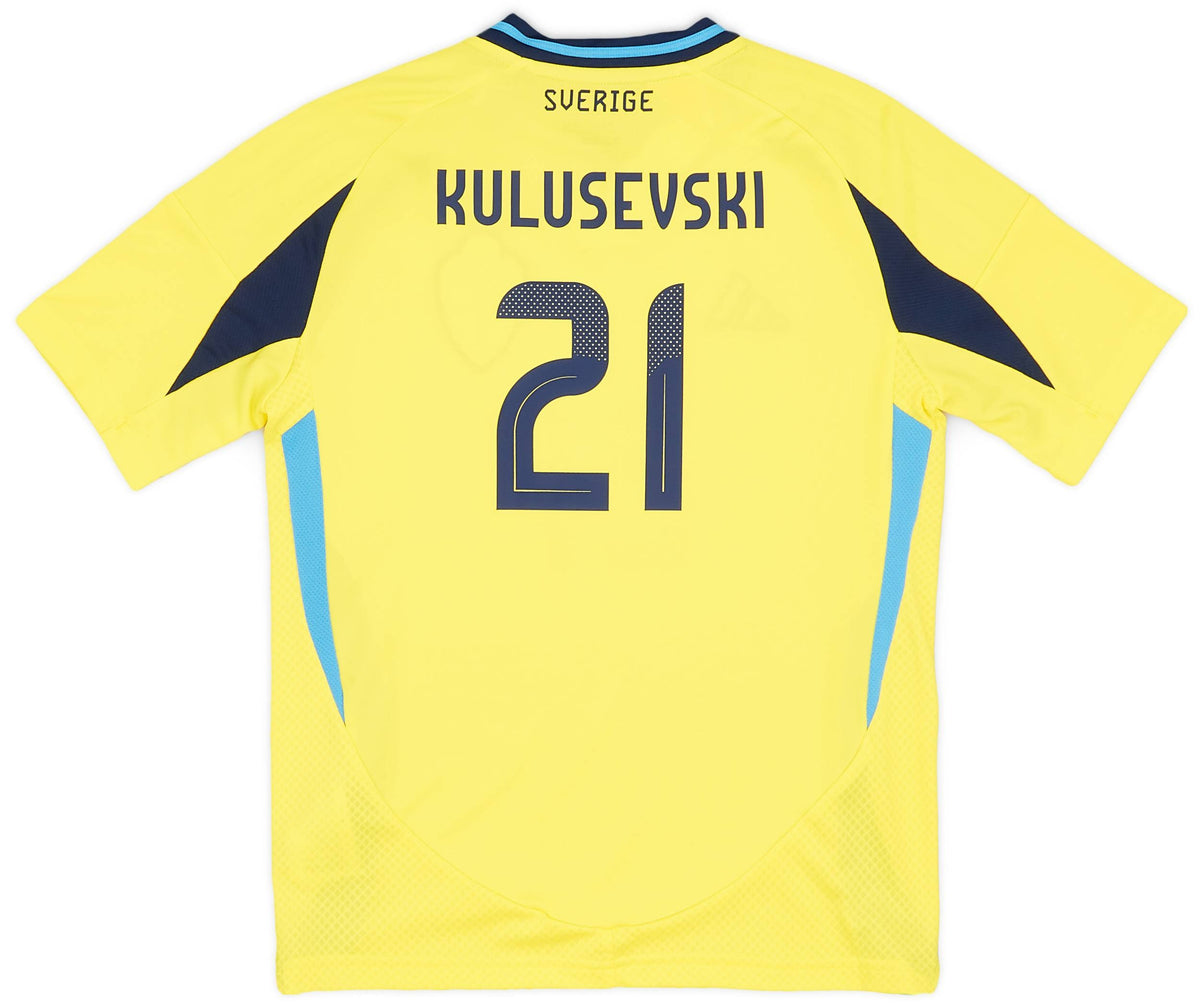 Maillot domicile Suède 2024-25 Kulusevski #21 (enfants)