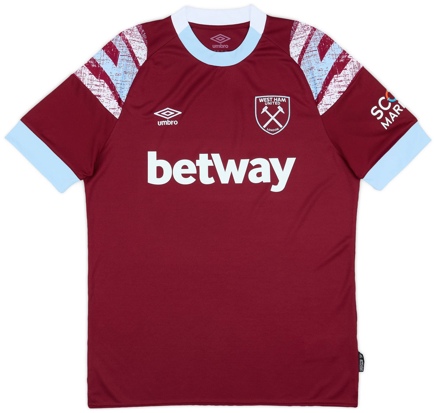 Maillot domicile West Ham 2022-23