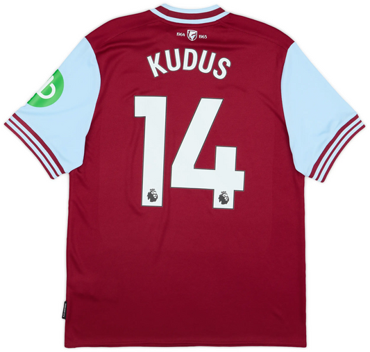 Maillot domicile West Ham 2024-25 Kudus #14