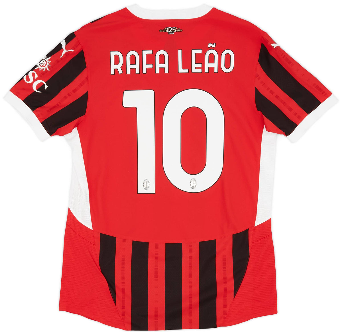 Maillot domicile authentique AC Milan 2024-25 Rafa Leao #10