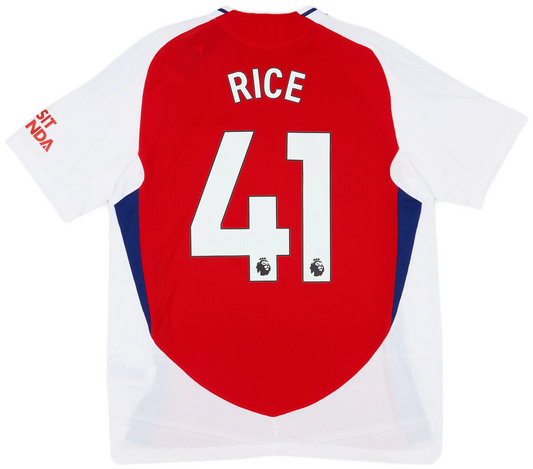 Maillot domicile authentique Arsenal 2024-25 Rice #41