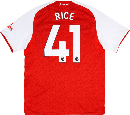 Maillot domicile authentique Arsenal 2025-26 Rice #41