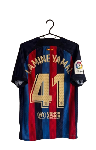 Maillot domicile authentique FC Barcelone 2022-23 Yamal #41 (S)
