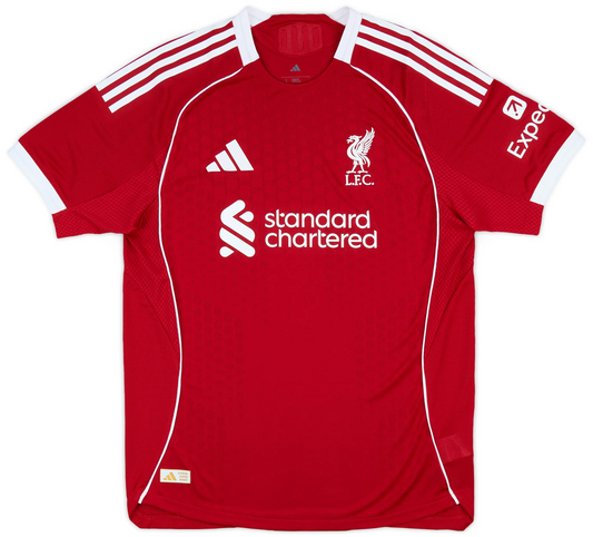 Maillot domicile authentique Liverpool 2025-26