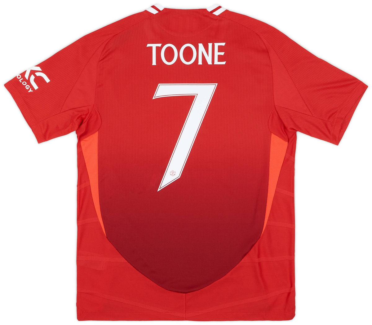 Maillot domicile authentique Manchester United 2024-25 Toone #7 (coupe unisexe)