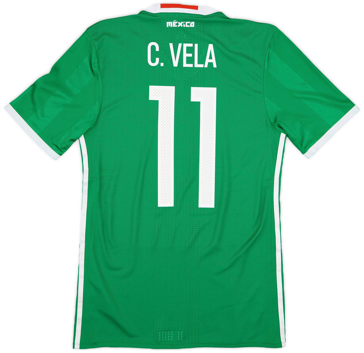 Maillot domicile authentique Mexique Copa America 2016-17 Vela #11 (S)
