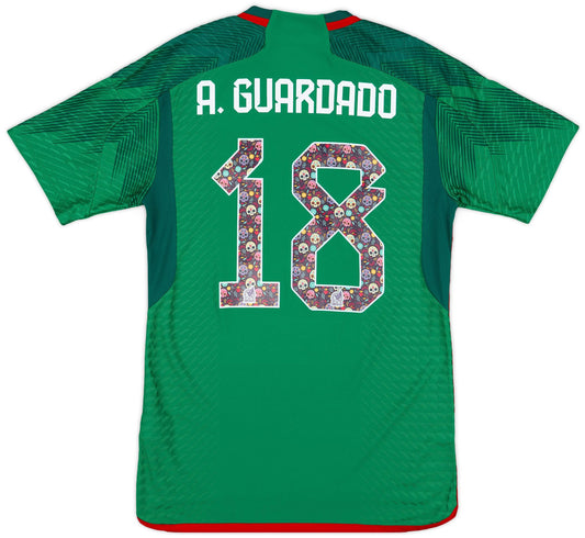 Maillot domicile authentique édition spéciale Mexique 2022-23 A.Guardado #18