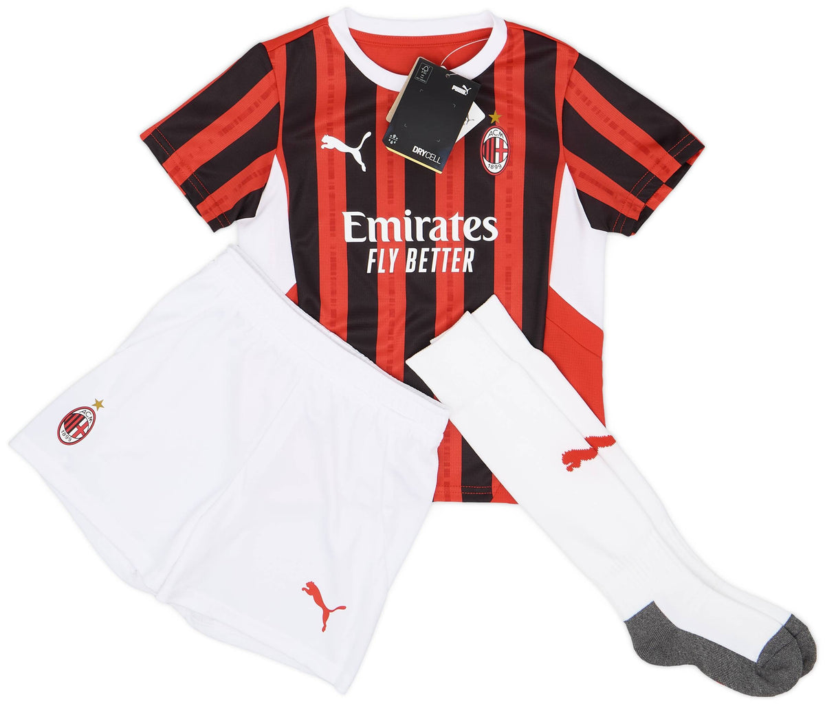 Maillot domicile complet AC Milan 2024-25 (petits enfants)