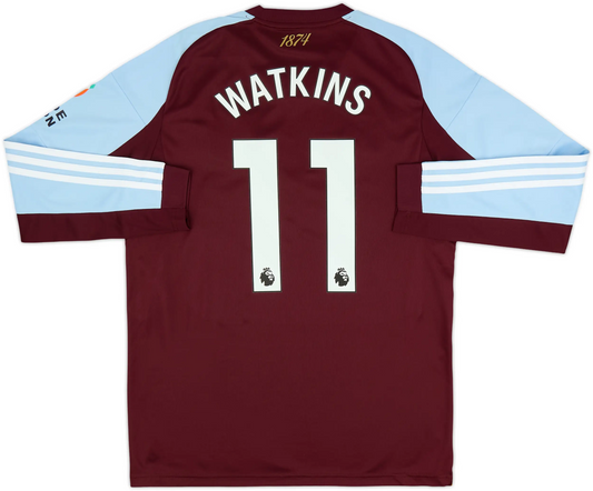 Maillot domicile à manches longues Aston Villa 2025-26 Watkins #11