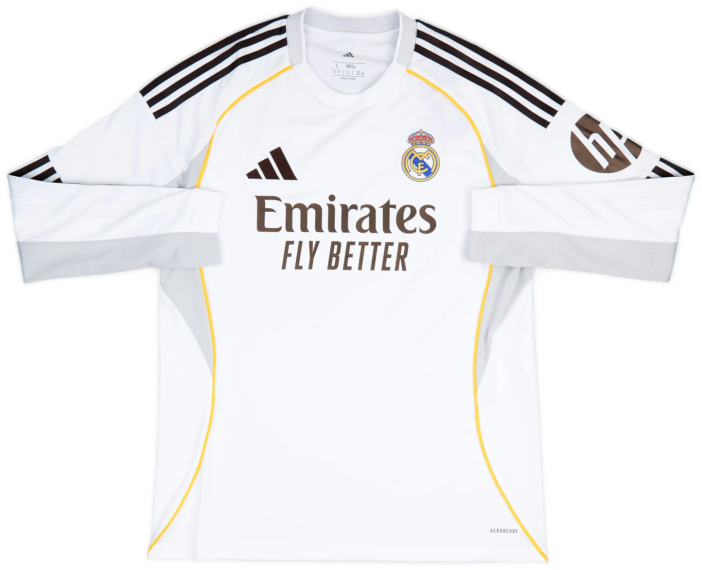 Maillot domicile manches longues Real Madrid 2025-26