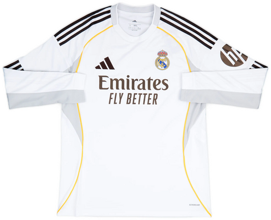 Maillot domicile manches longues Real Madrid 2025-26