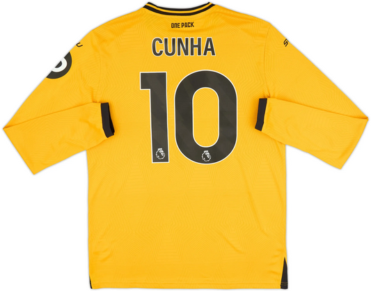 Maillot domicile à manches longues Wolves 2024-25 Cunha #10