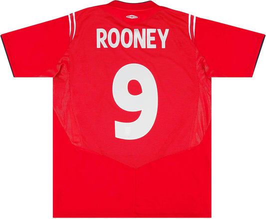 Maillot extérieur Angleterre 2004-06 Rooney #9