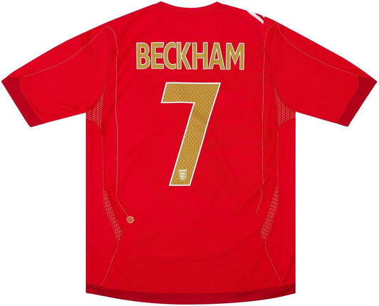 Maillot extérieur Angleterre 2006-08 Beckham #7
