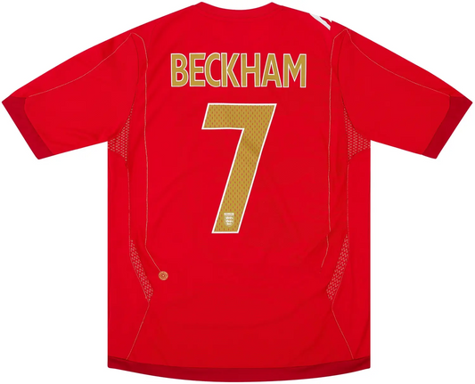 Maillot extérieur Angleterre 2006-08 Beckham #7 - 6/10 (S)