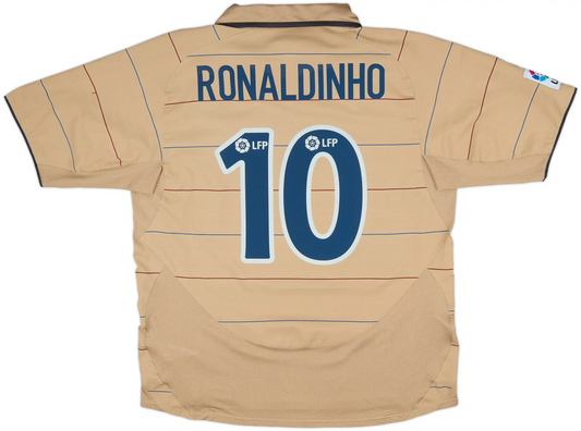 Maillot extérieur FC Barcelone 2003-05 Ronaldinho #10 (L)