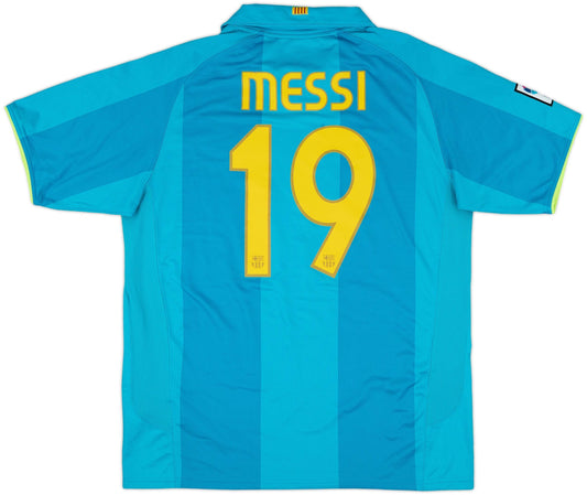 Maillot extérieur FC Barcelone 2007-08 Messi #19 (M)