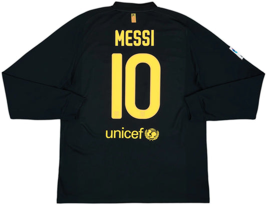Maillot extérieur FC Barcelone à manches longues 2011-12 Messi #10 (L)