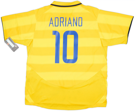 Maillot extérieur Inter Milan 2003-04 Adriano #10 (XL)