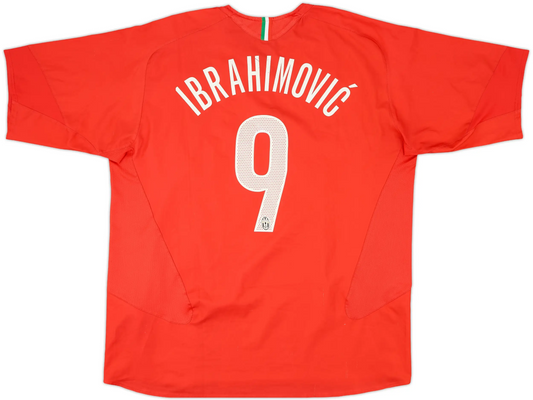Maillot extérieur Juventus 2005-06 Ibrahimovic #9 (XXL)