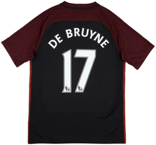 Maillot extérieur Manchester City 2016-17 De Bruyne #17 (S)