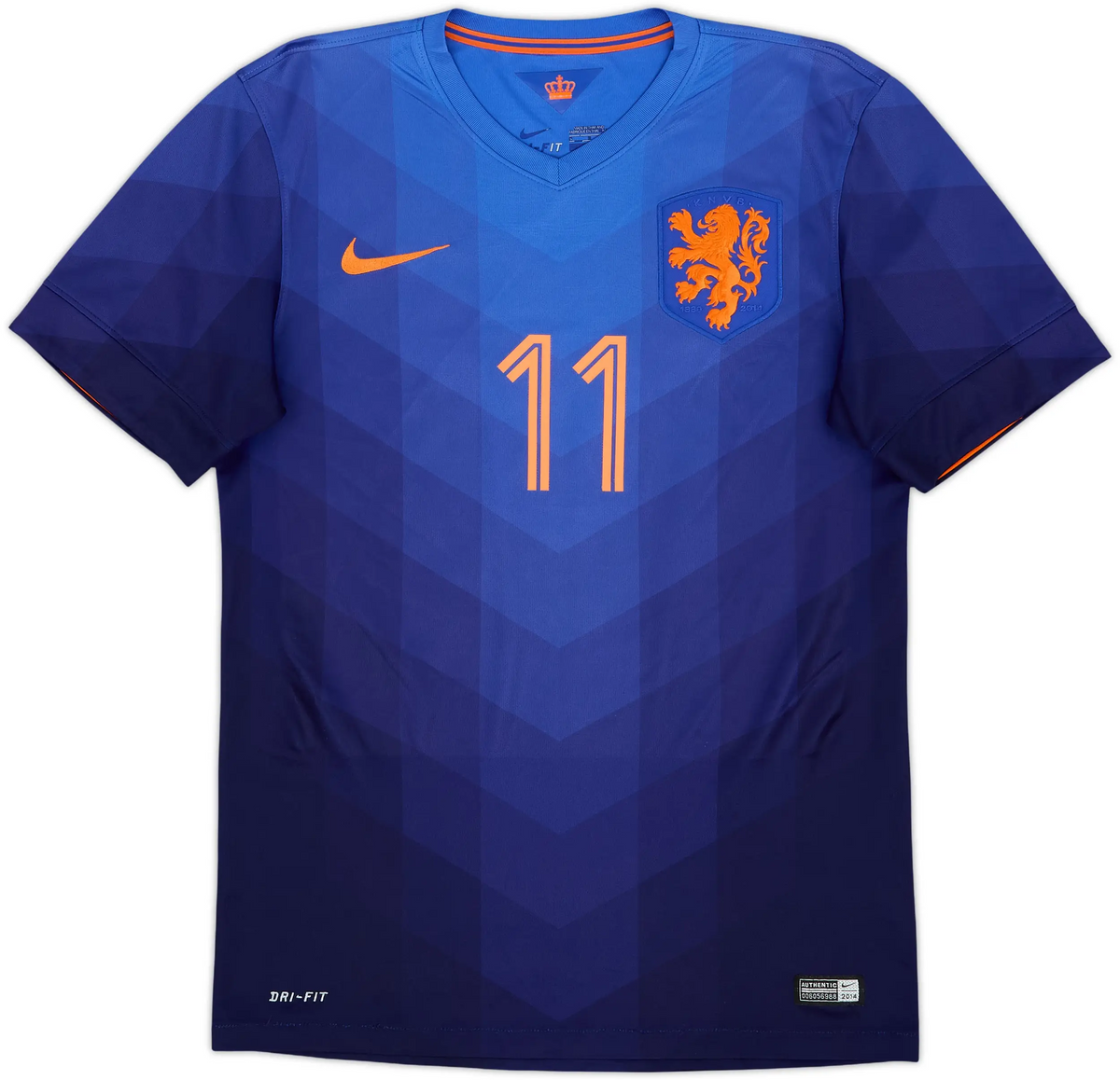 Maillot extérieur Pays-Bas 2014-15 Robben n°11 (S)