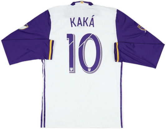 Maillot extérieur authentique Orlando City 2016 à manches longues Kaka #10 (L)