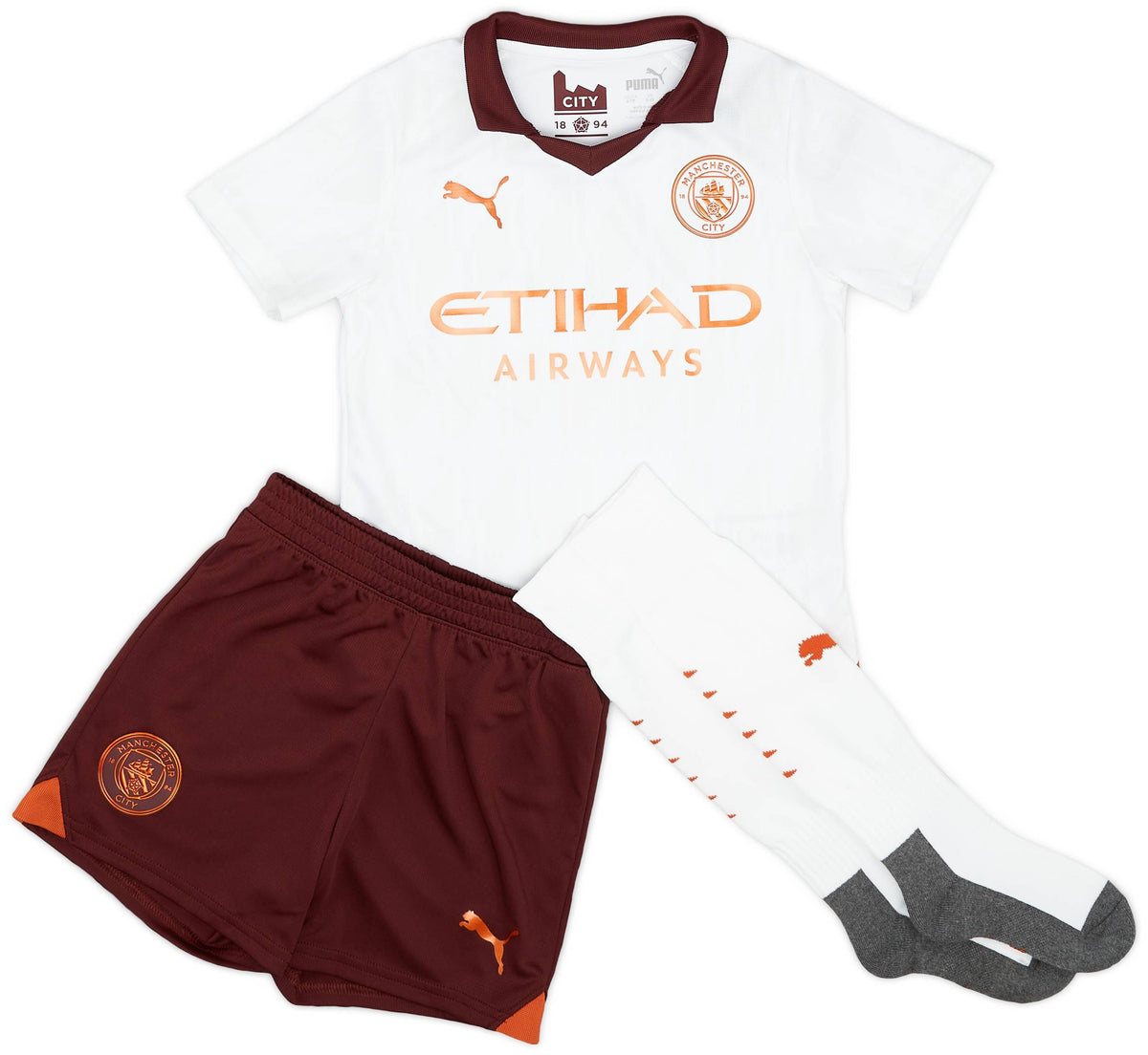 Maillot extérieur complet Manchester City 2023-24 (petits enfants)