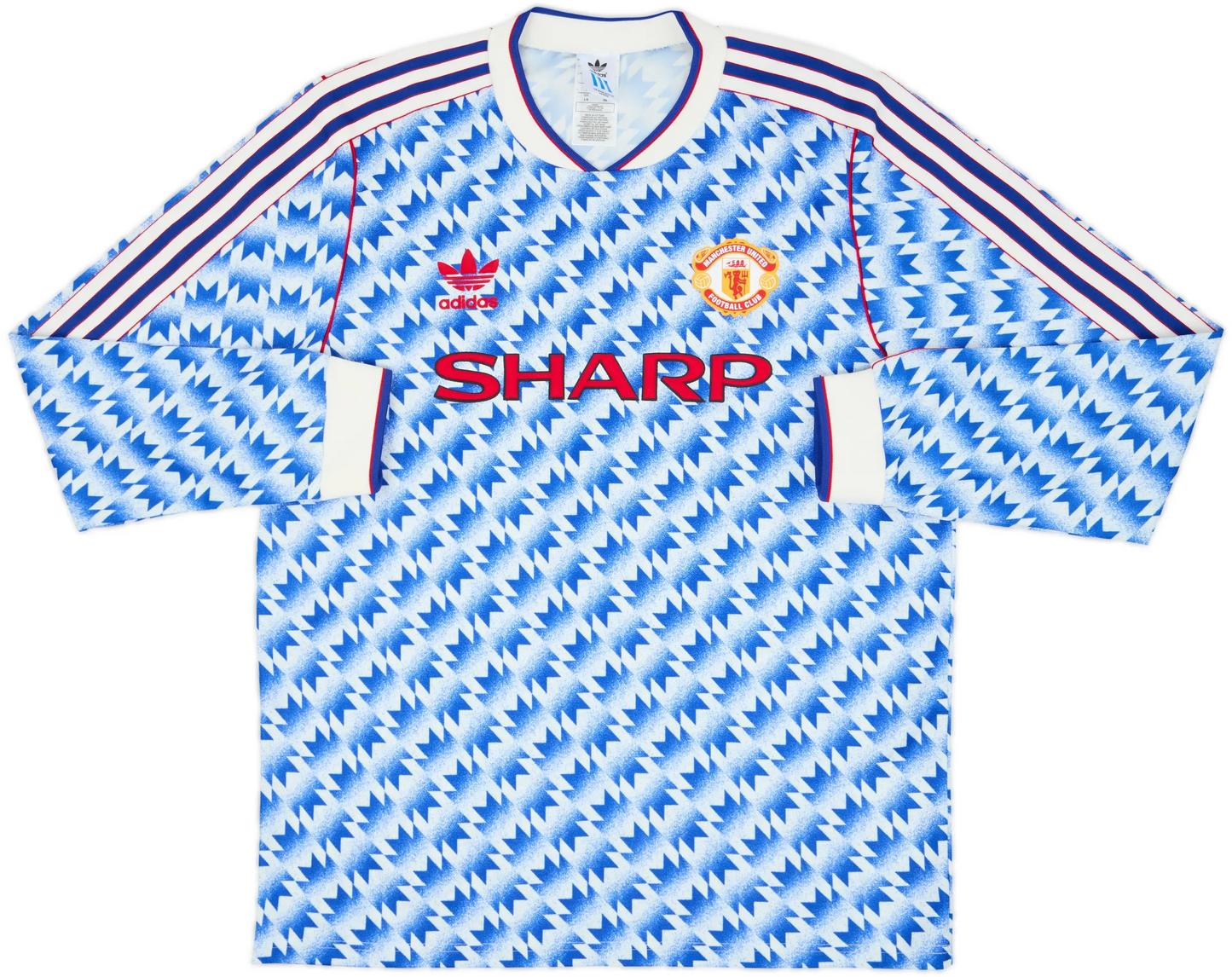 Maillot extérieur à manches longues adidas Originals réédition Manchester United 1990-92