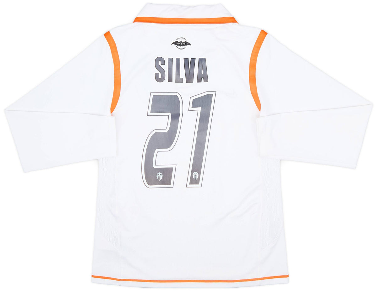 Maillot à manches longues domicile Valence 2007-08 Silva #21 (S)