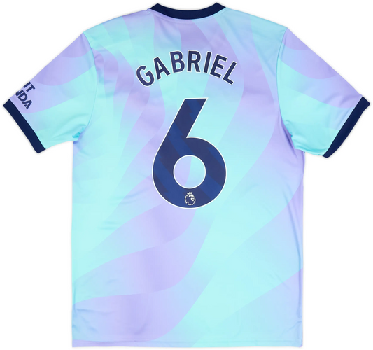 Maillot troisième Arsenal 2024-25 Gabriel #6