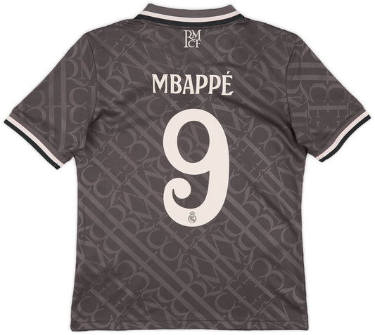 Maillot troisième Real Madrid 2024-25 Mbappe #9 (enfants)