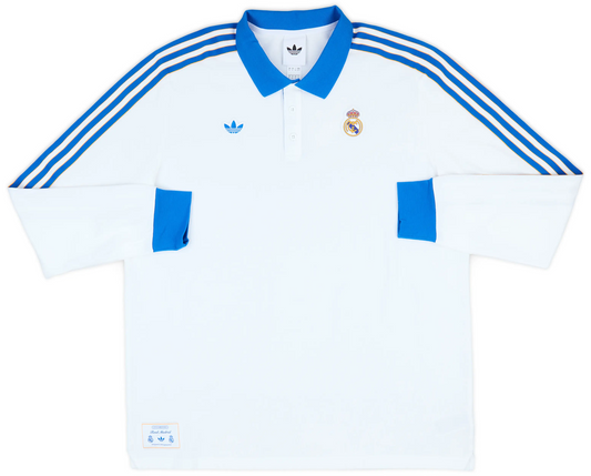 Polo manches longues Real Madrid adidas Originals Icon 2025-26