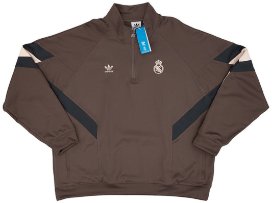 Sweat-shirt adidas Originals Real Madrid 2024-25 avec fermeture éclair 1/4