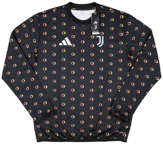Sweat d'échauffement d'avant-match Juventus adidas 2024-25