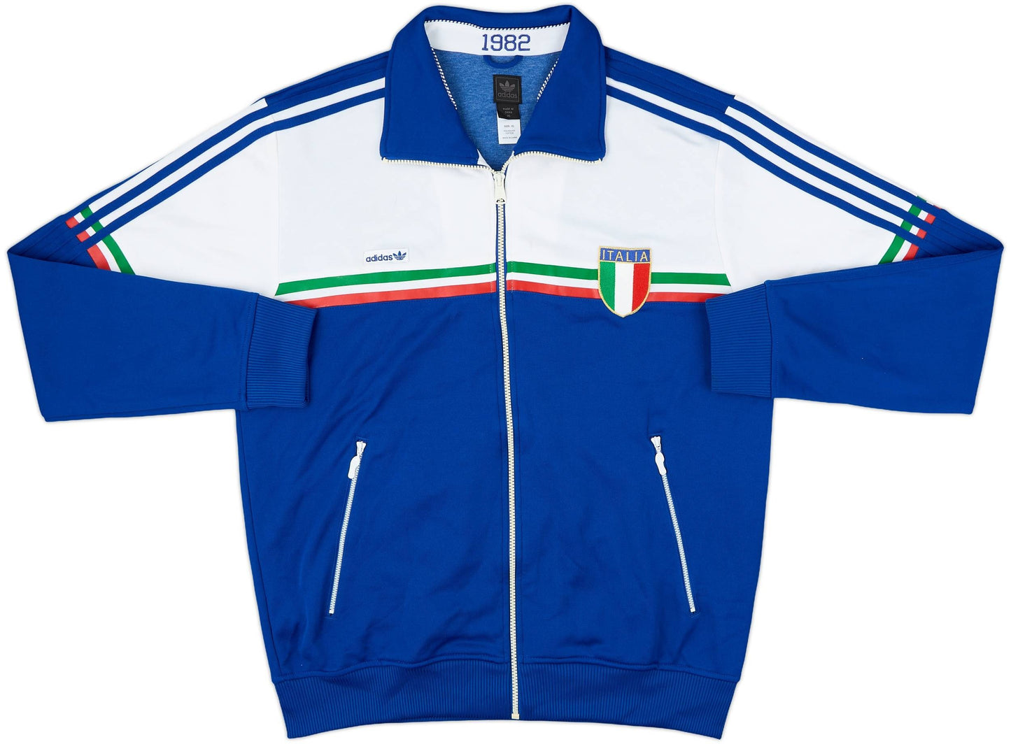 Veste de survêtement rétro adidas Originals Italie 2010-11 (XL)