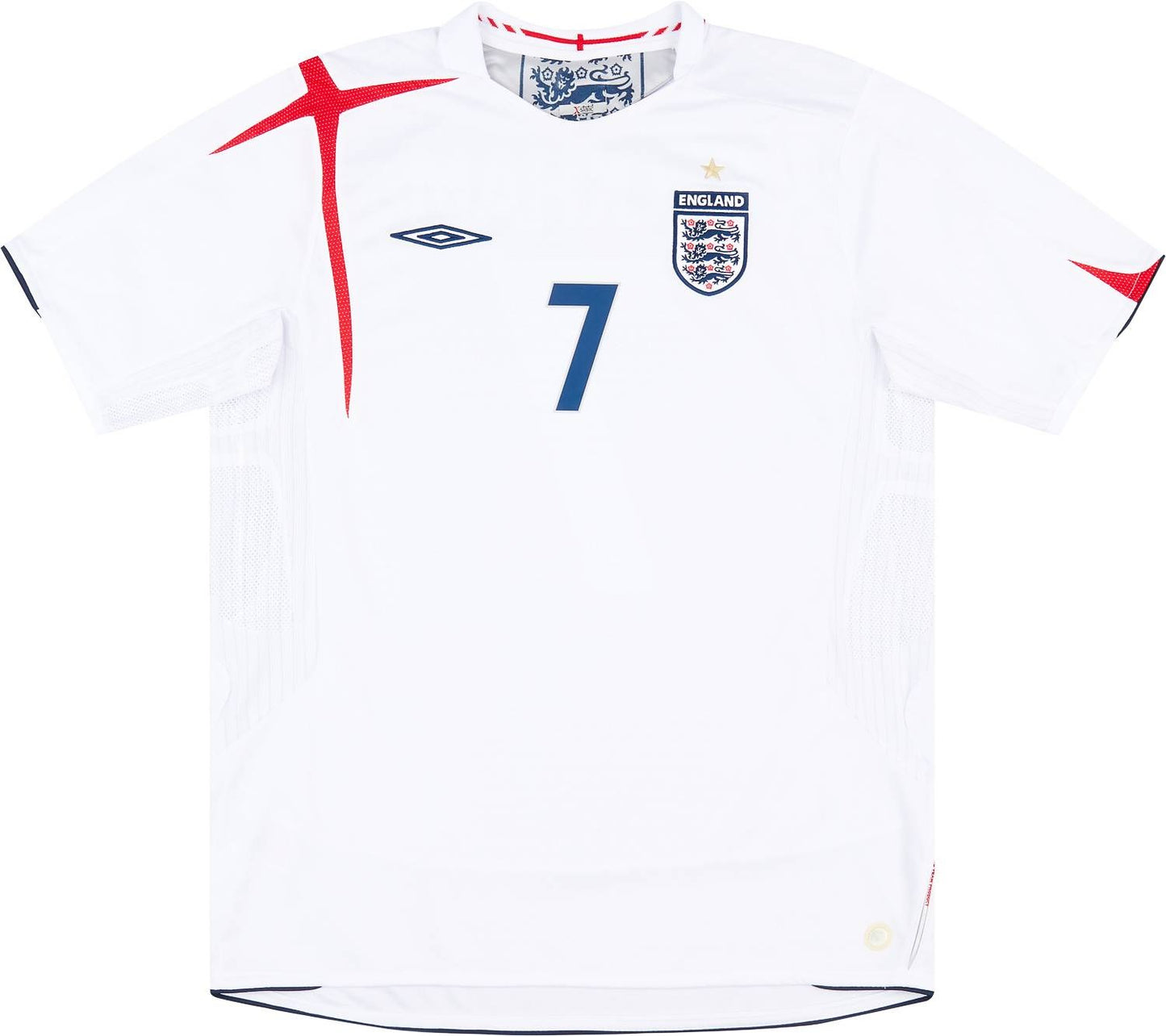 Maillot domicile Angleterre 2005-07 Beckham #7