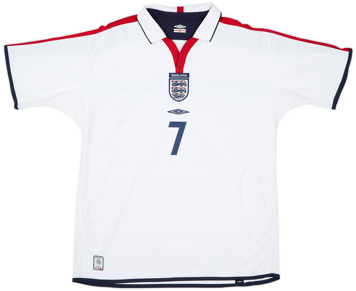 Maillot domicile Angleterre 2003-05 Beckham #7