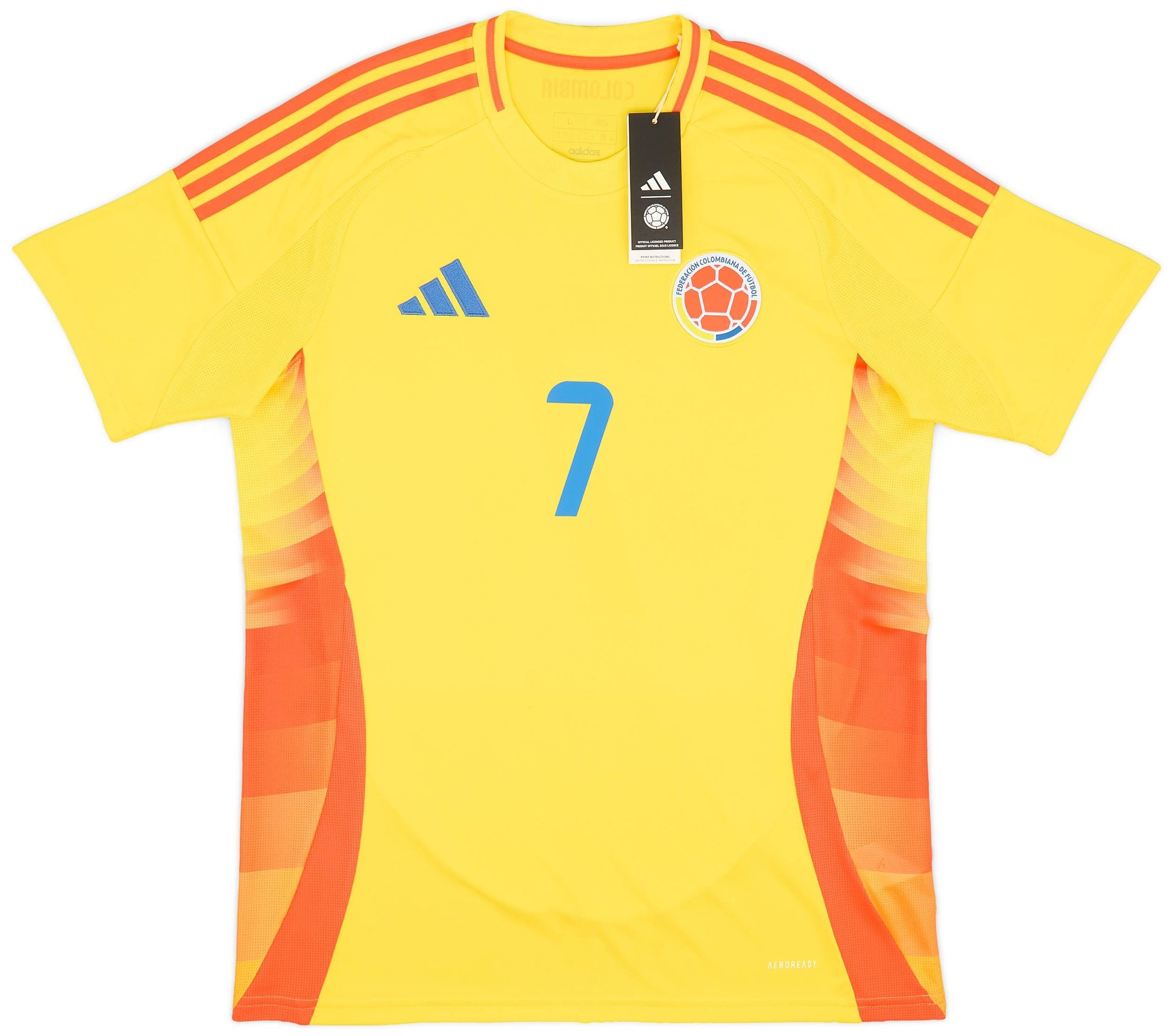 Maillot domicile Colombie 2024-25 Luis Diaz #7 RR STORE ONLINE