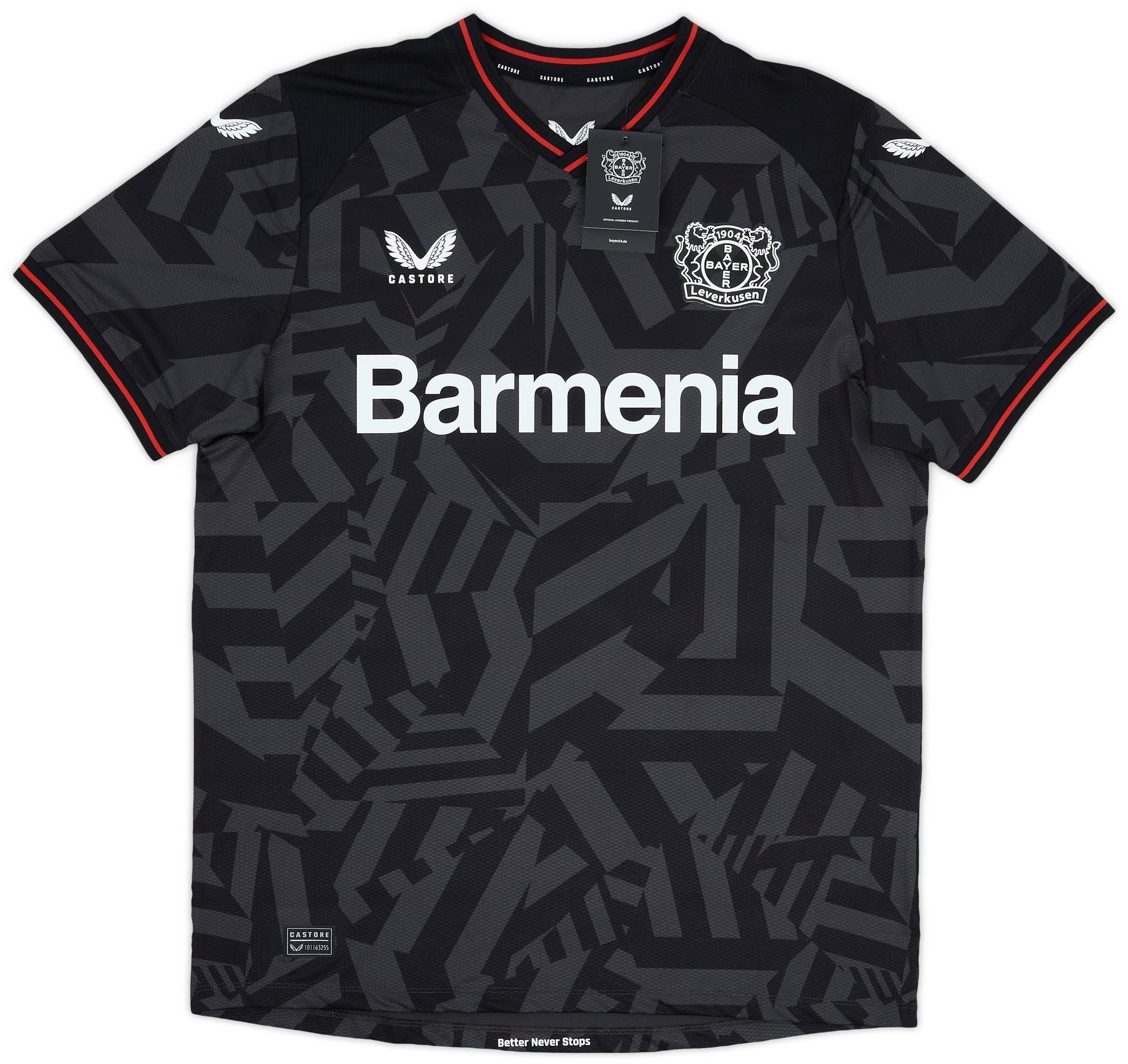 Maillot extérieur authentique Bayer Leverkusen 2022-23 Tapsoba #12