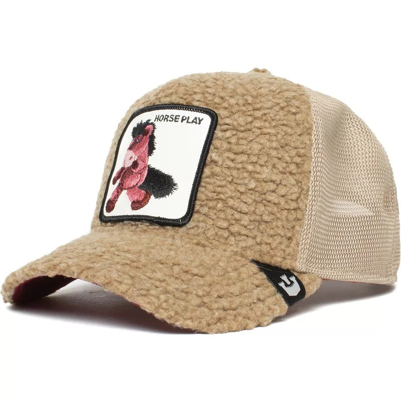 Casquette trucker marron peau mouton cheval en peluche Horse Play Little Horsey The Farm Goorin Bros RR STORE ONLINE