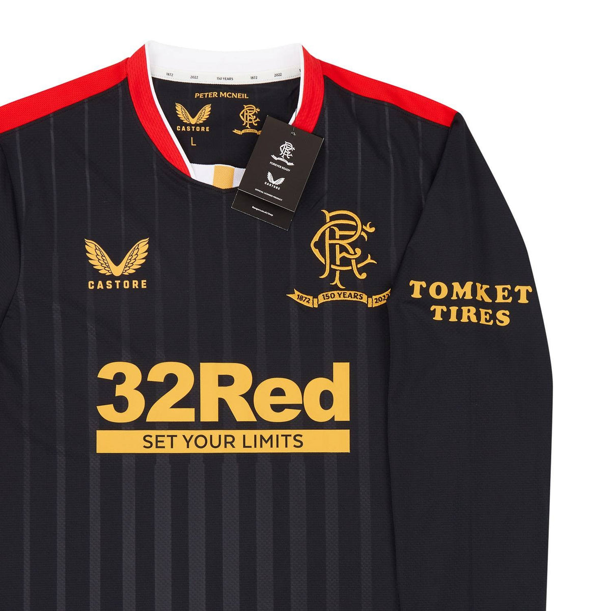 Maillot extérieur à manches longues authentique "150 Years anniversary" Rangers 2021-22