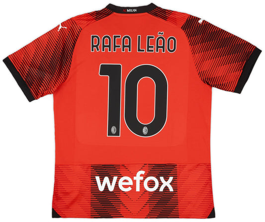 Maillot domicile AC Milan 2023-24 Rafa Leao #10 RR STORE ONLINE