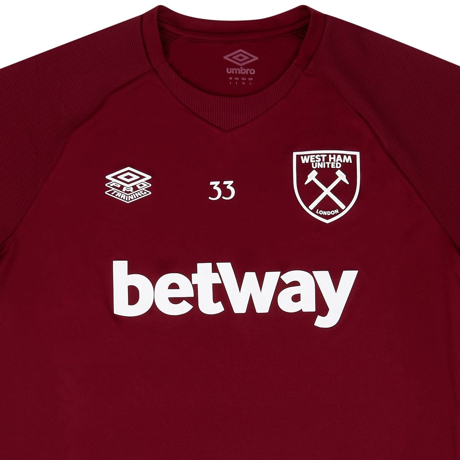 Maillot d'entraînement West Ham 2021-22 (GAMME PRO) RR STORE ONLINE