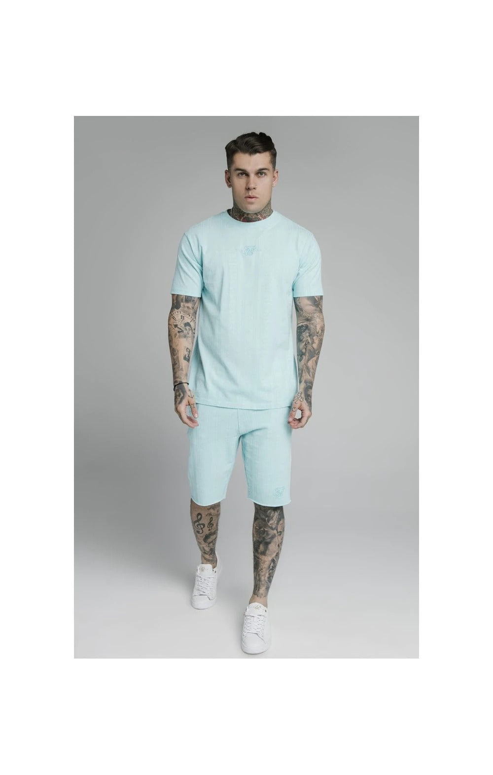 Short De Sport Pastel Bleu Siksilk rr store online