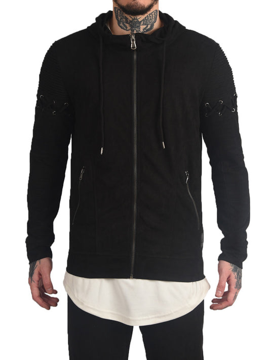 Hoodie lace up effet daim Homme Project X RRStoreOnline