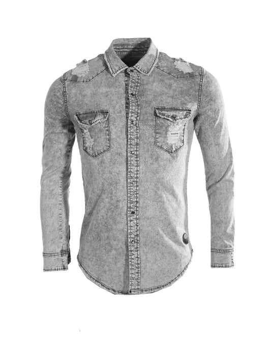 Chemise Manches Longues Grise Project X RRStoreOnline