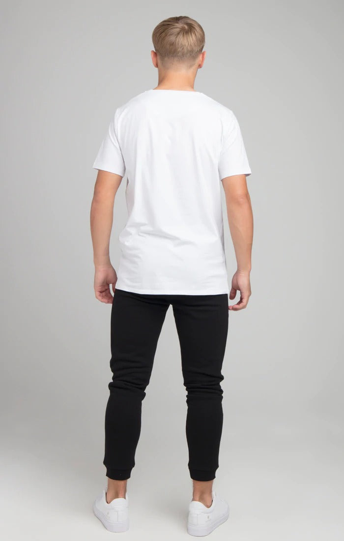 T-shirt à Ourlet Droite Core S/S Blanc Illusive London RR Store Online