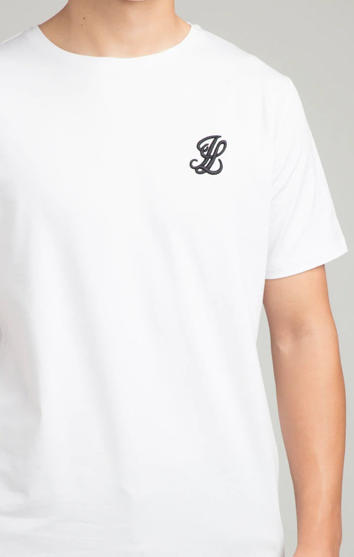 T-shirt à Ourlet Droite Core S/S Blanc Illusive London RR Store Online