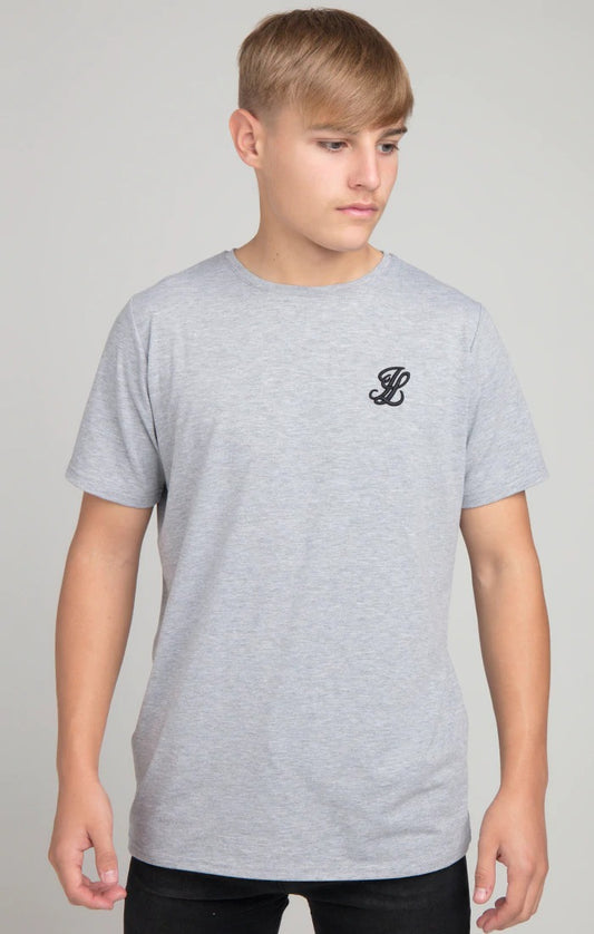 T-shirt à Ourlet Droite Core S/S Gris Illusive London RR Store Online